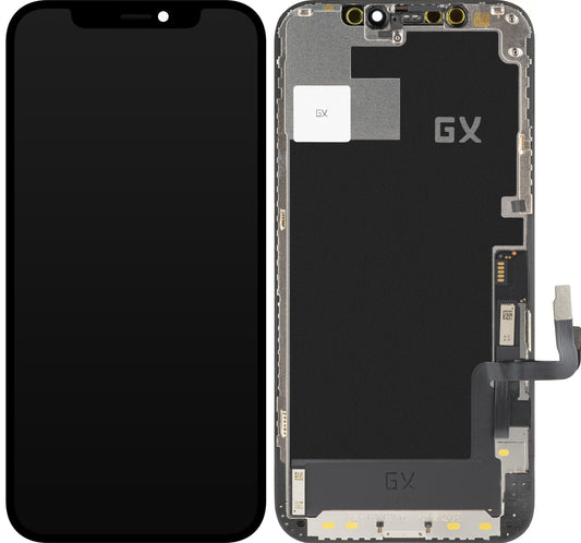 Touchscreen Display GX for Apple iPhone 12 / 12 Pro, with Frame, OLED IC Movable Version, Black