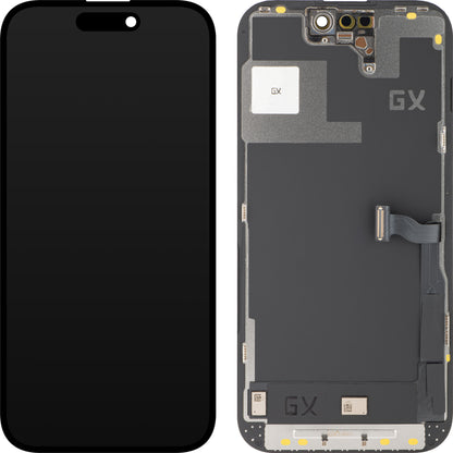 GX Touchscreen Display for Apple iPhone 14 Pro, with Frame, OLED IC Movable Version, Black