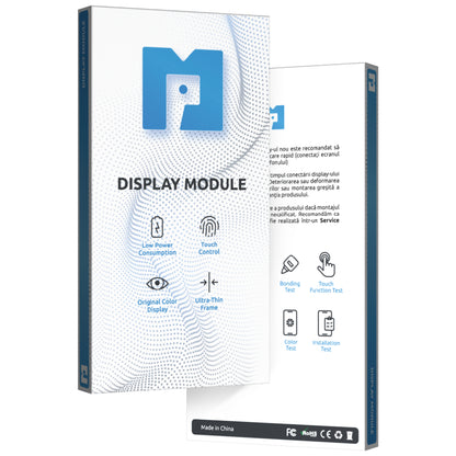 MP Touchscreen Display compatible with Samsung Galaxy A12 Nacho A127, with Frame, Black