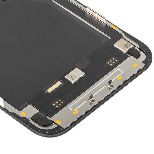 MP Touchscreen Display compatible with Apple iPhone 12 Pro Max, with Frame, Soft OLED IC Movable FHD Version, Black