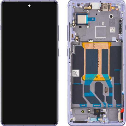 OnePlus 12R Display with Touchscreen, with Frame, Purple (Electric Violet), Service Pack 621029000159