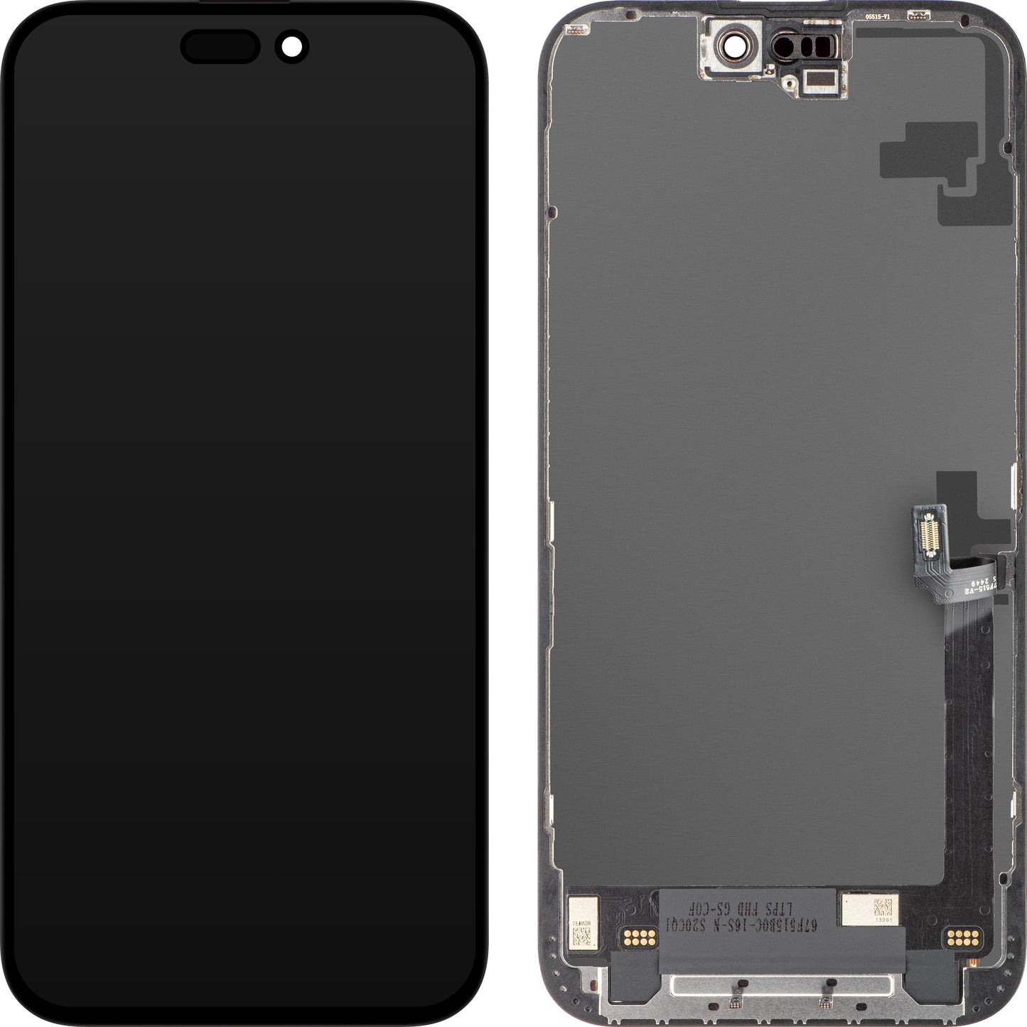 ZY Touchscreen Display for Apple iPhone 16 Plus, with Frame, In-Cell LCD Version, Black
