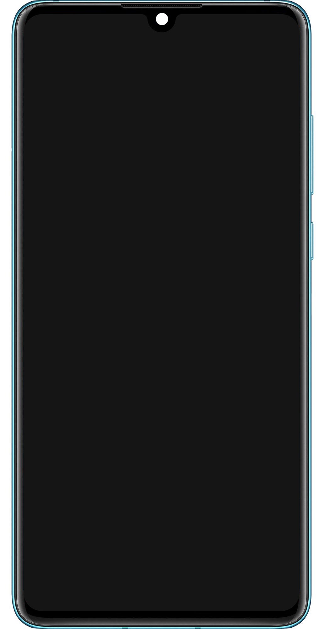 Huawei P30 Display with Touchscreen, Frame and Battery, Aurora Blue, Service Pack 02354HRH