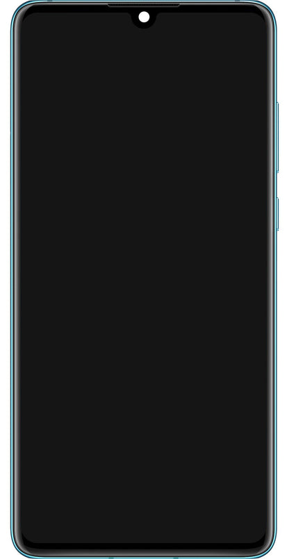 Huawei P30 Display with Touchscreen, Frame and Battery, Aurora Blue, Service Pack 02354HRH