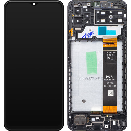 Touchscreen Display Samsung Galaxy A13 A135, with Frame, Black, Service Pack GH82-28508A