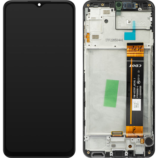 Touchscreen Display Samsung Galaxy A23 A235, with Frame, Black, Service Pack GH82-28563A