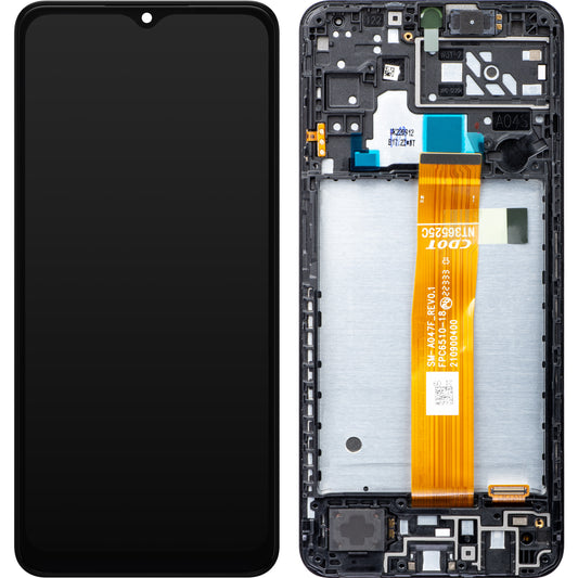 Touchscreen Display Samsung Galaxy A04s A047, with Frame, Black, Service Pack GH82-29805A