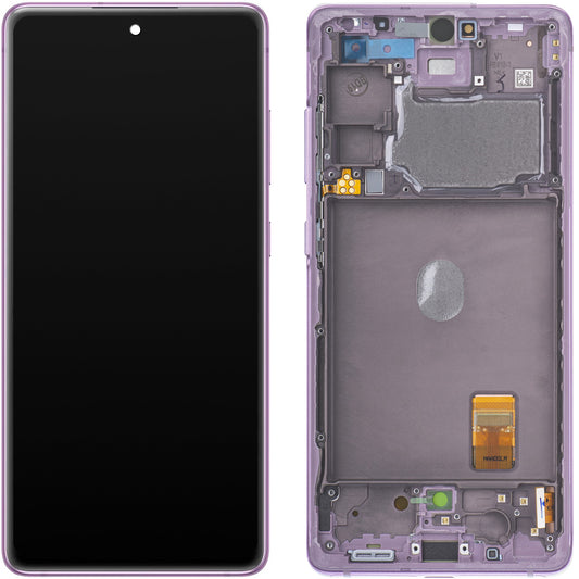 Touchscreen Display Samsung Galaxy S20 FE G780, with Frame, Purple, Service Pack GH82-24219C