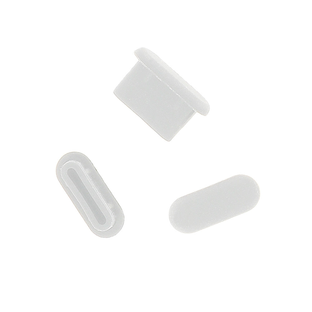 OEM Phone Port Dust Plug, USB-C, Set of 10 pieces, White