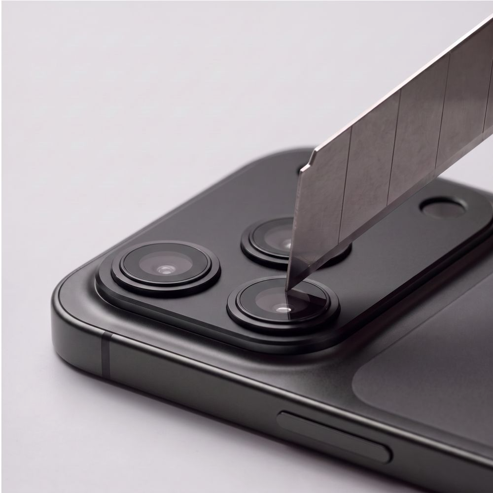 Tech-Protect CamFull Fit+ Rear Camera Protective Film for Apple iPhone 18 Pro Max, Tempered Glass, Black