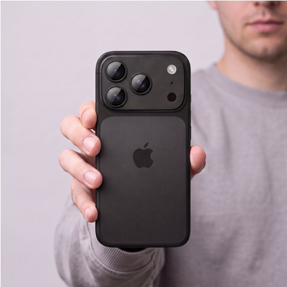Tech-Protect CamFull Fit+ Rear Camera Protective Film for Apple iPhone 18 Pro Max, Tempered Glass, Black