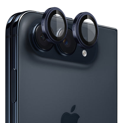 Blueo Sapphire Crystal Rear Camera Protector for Apple iPhone Duo, Tempered Glass, Blue