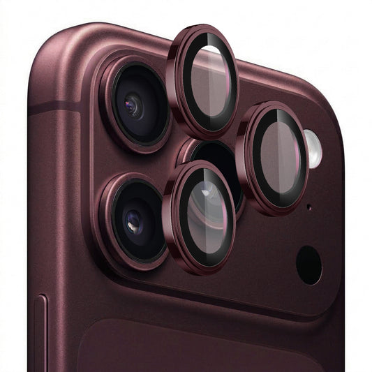 Lito S+ Rear Camera Protective Film for Apple iPhone 18 Pro / 18 Pro Max, Tempered Glass, Burgundy