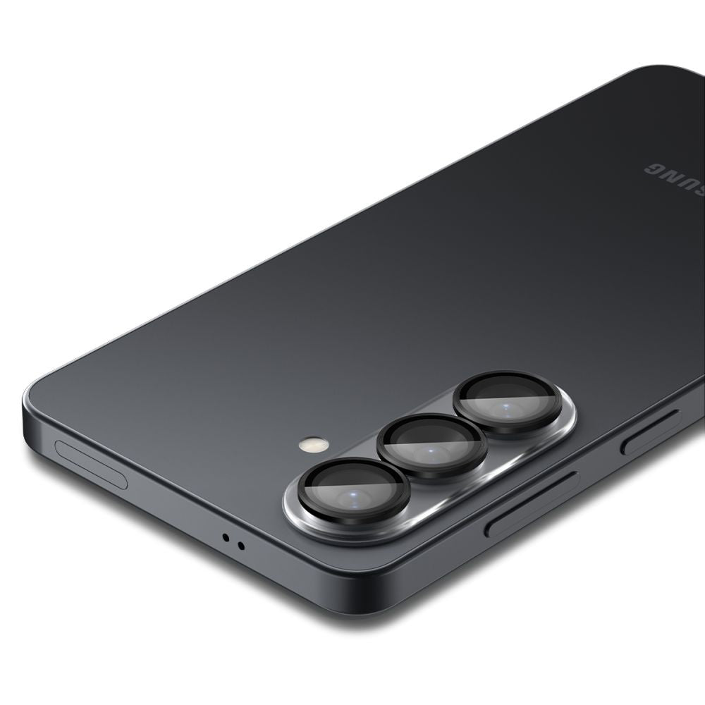 Rear Camera Protection Film Spigen GlastR EZ FIT Optik Pro HD for Samsung Galaxy S26 S942, Tempered Glass, Set of 2 pieces, Black AGL11099