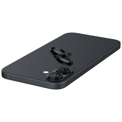 Spigen GlastR Optik Rear Camera Protector for Apple iPhone 16 Plus / 16, Tempered Glass, Set of 2 pieces, Black AGL07922