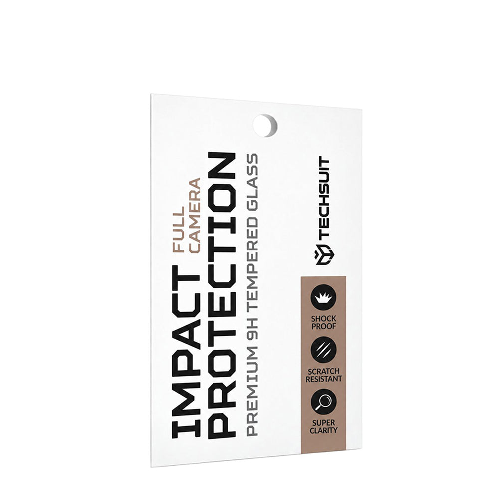 Techsuit Rear Camera Protector for Apple iPhone Duo, Tempered Glass, Gray