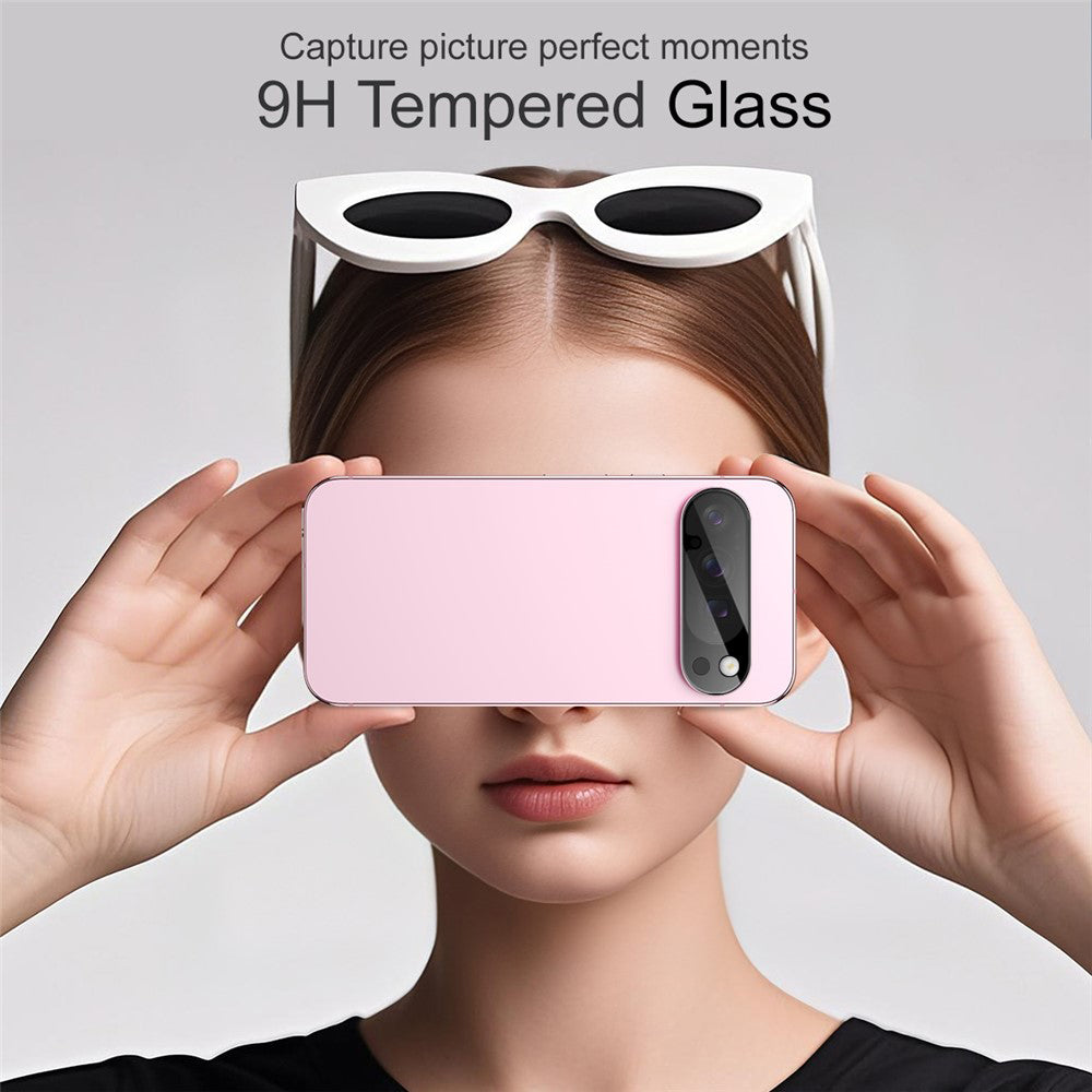 Techsuit Rear Camera Protection Film for Google Pixel 10a, Tempered Glass, Black