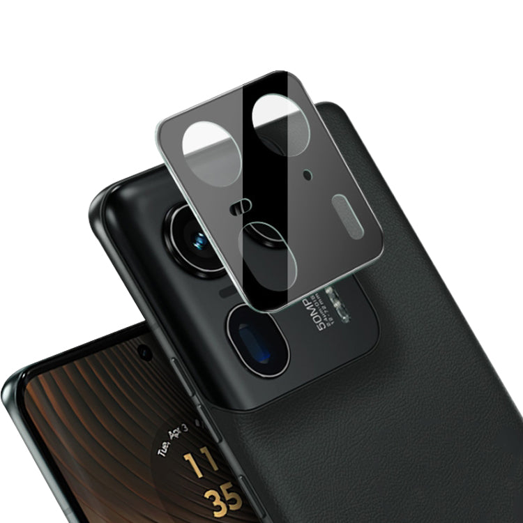 Techsuit Rear Camera Protective Film for Motorola Edge 50 Ultra, Tempered Glass, Black