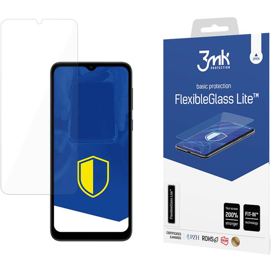 Screen Protector 3MK FlexibleGlass Lite for Motorola Moto E13, Flexible Glass, Full Glue 