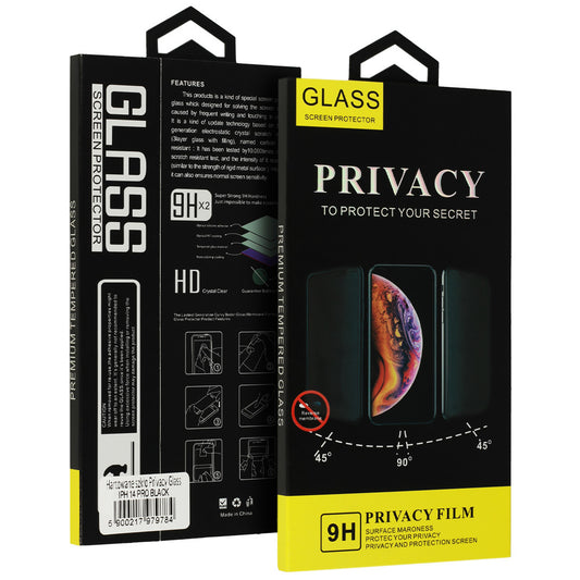 Privacy Screen Protector OEM for Samsung Galaxy S22 Ultra 5G S908, Tempered Glass, Edge Glue