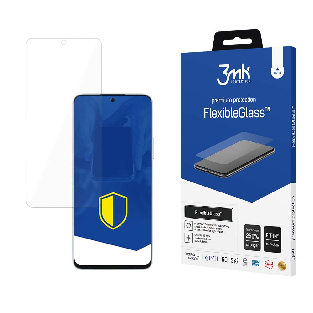 3MK FlexibleGlass Screen Protector for Honor 90 Lite, Flexible Glass, Full Glue