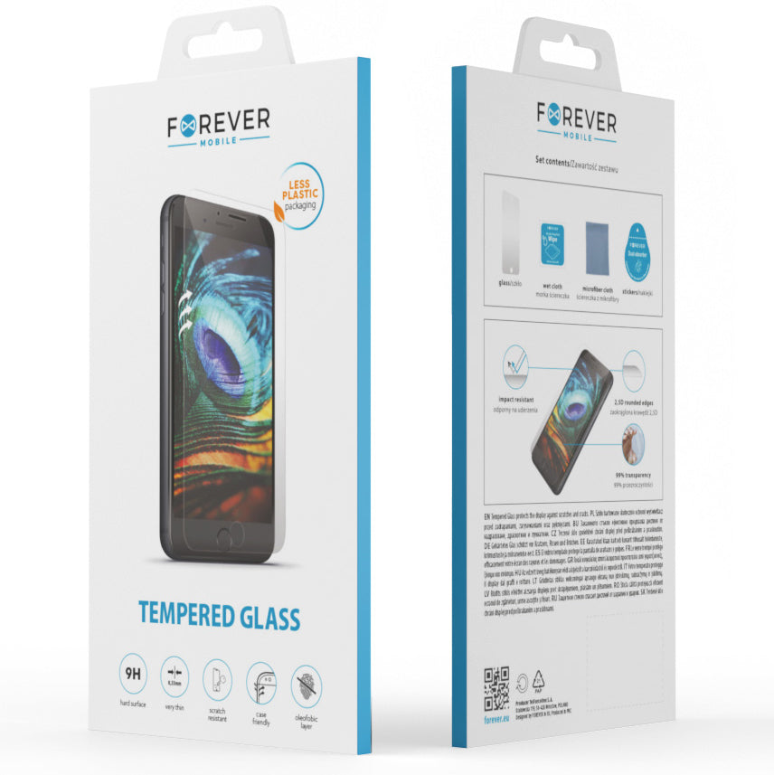 Forever Screen Protector for Honor X7a, Tempered Glass, Full Glue, 2.5D