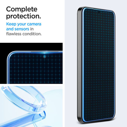 Spigen GlastR EZ FIT Screen Protector for Samsung Galaxy S25+ S936 / S24+ S926, Tempered Glass, Full Glue, Set of 2 pieces AGL07432