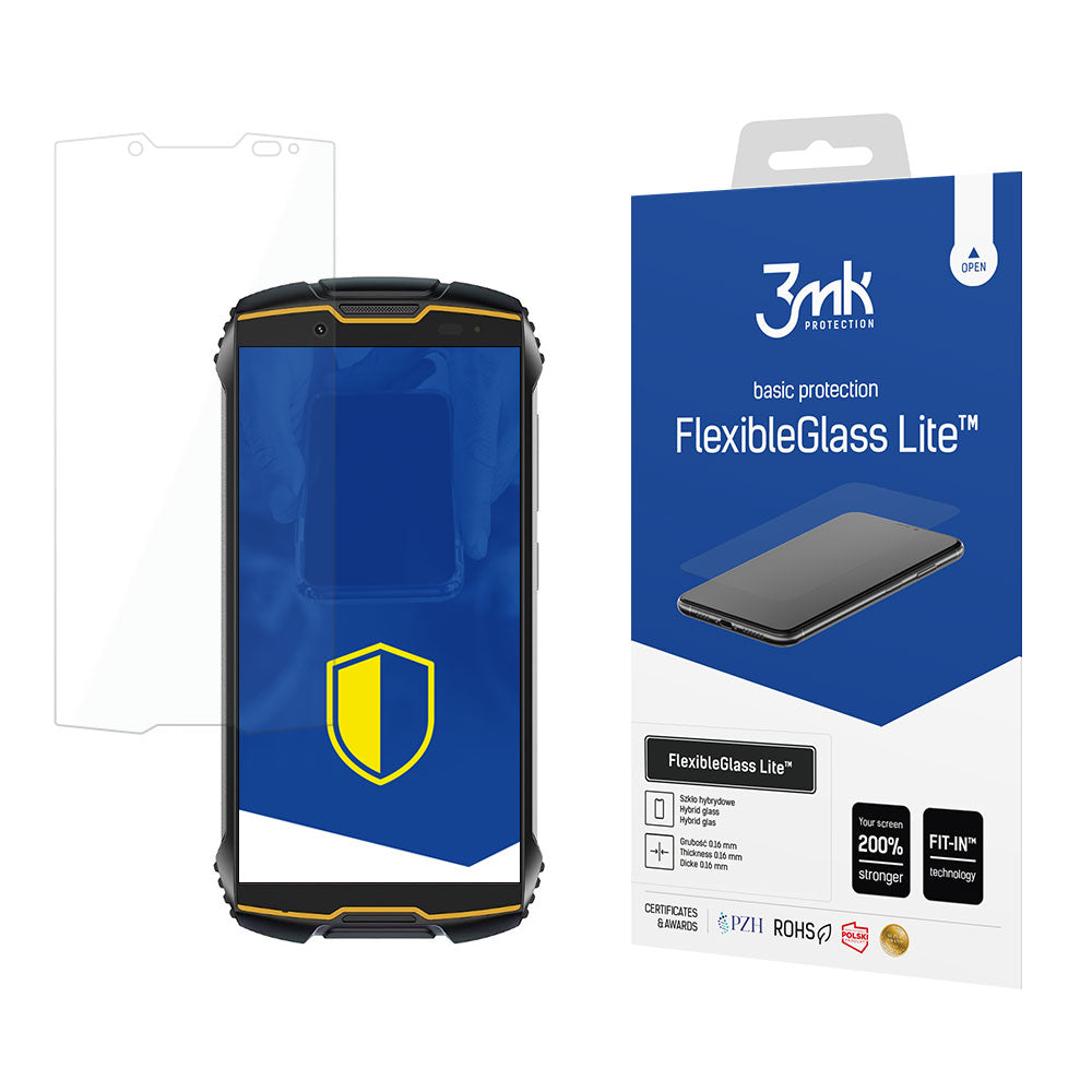 3MK FlexibleGlass Lite Screen Protector for Cubot KingKong Mini 2, Flexible Glass, Full Glue