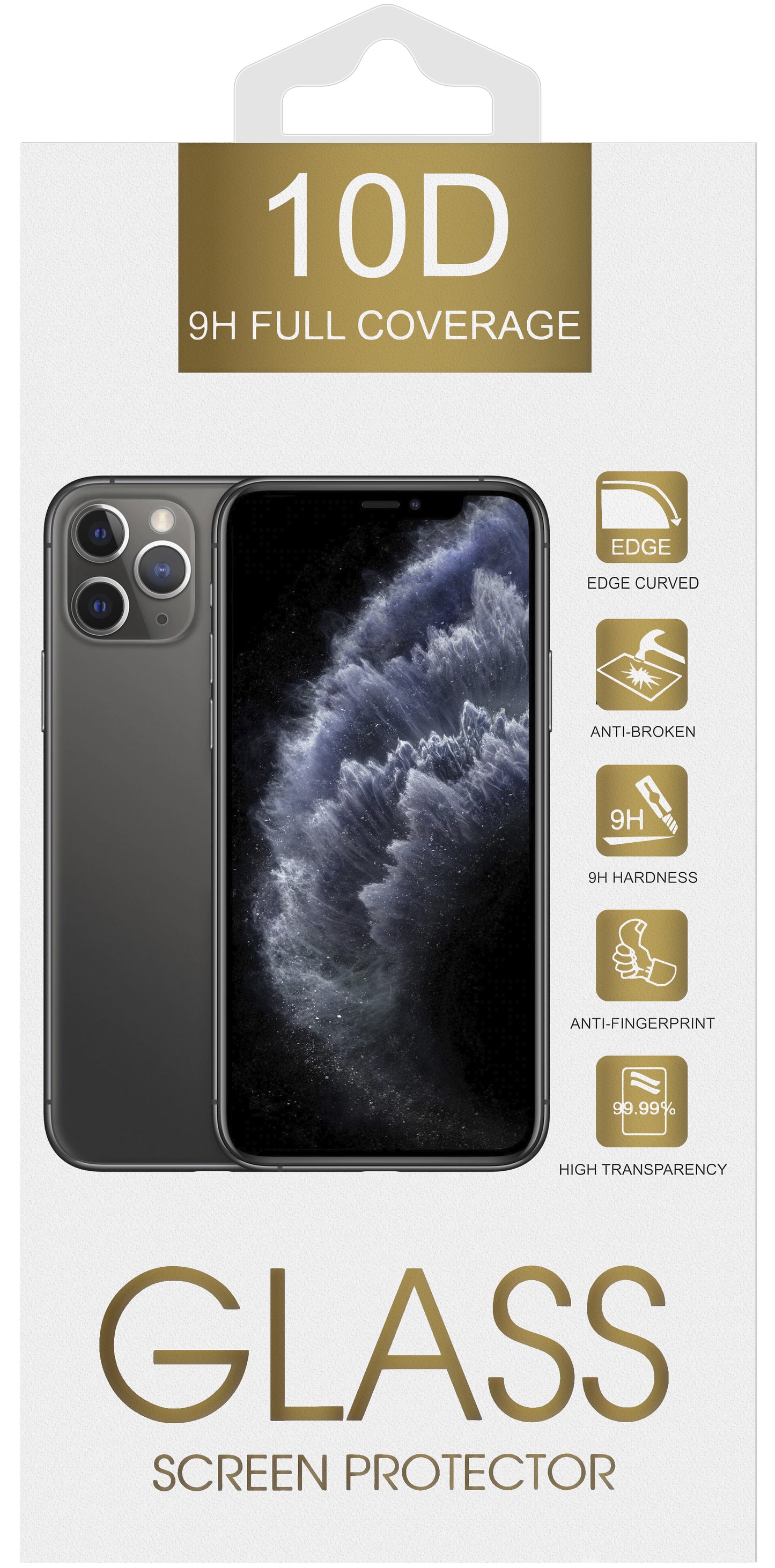OEM Screen Protector Film for Samsung Galaxy A26 A266 / A16 5G A166 / A16 4G A165 / M16 M166, Tempered Glass, Full Glue, 10D, Black