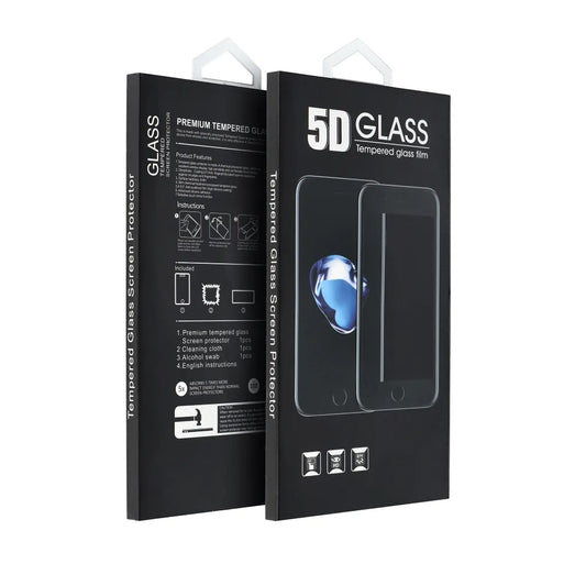 OEM Screen Protector for Motorola Moto G35, Tempered Glass, Full Glue, 5D, Black