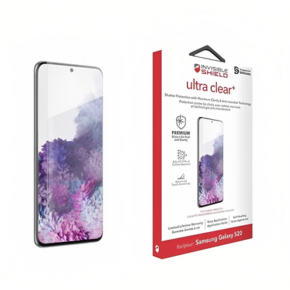 Zagg Ultra Clear+ Screen Protector for Samsung Galaxy S20 G980, Plastic 200204858