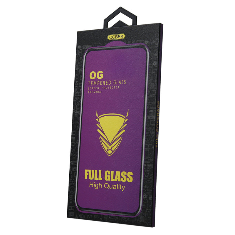 OEM OG Premium Screen Protector Film for Samsung Galaxy S23 S911 / S22 5G S901, Tempered Glass, Full Glue, Black