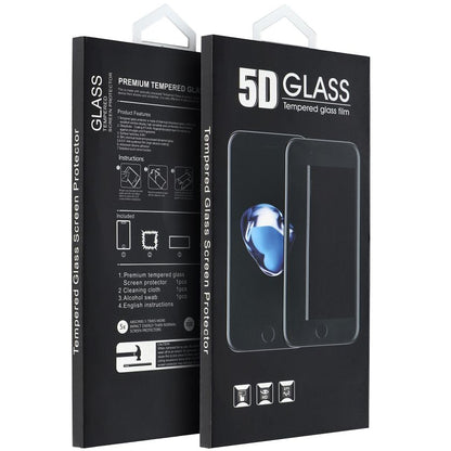 OEM Screen Protector for Apple iPhone 16 Pro, Tempered Glass, Full Glue, 5D, Black 