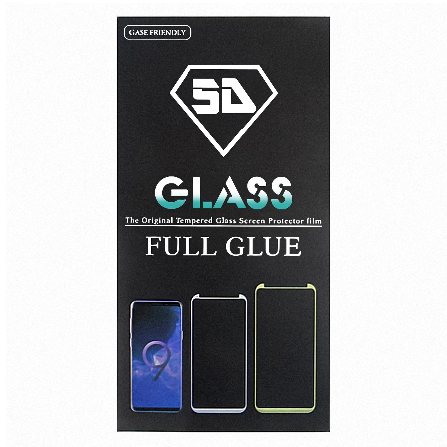 OEM Screen Protector for Apple iPhone SE (2024), Tempered Glass, Full Glue, 5D, Black