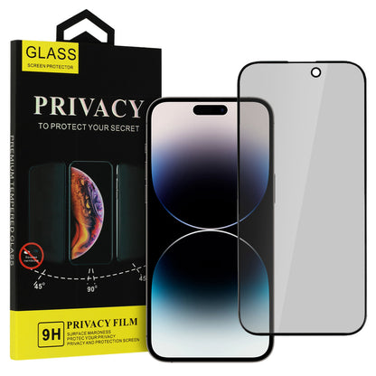 Privacy Screen Protector OEM for Apple iPhone 15, Tempered Glass, Full Glue