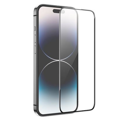 HOCO G16 Screen Protector for Apple iPhone 14 Pro, Tempered Glass, Full Glue, 5D, Black