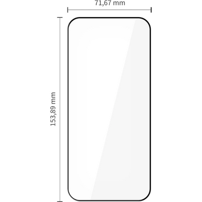 Tech-Protect FIT+ Screen Protector for Xiaomi Poco F8 Ultra, Tempered Glass, Full Glue, Set of 2 pieces, 2.5D, Black