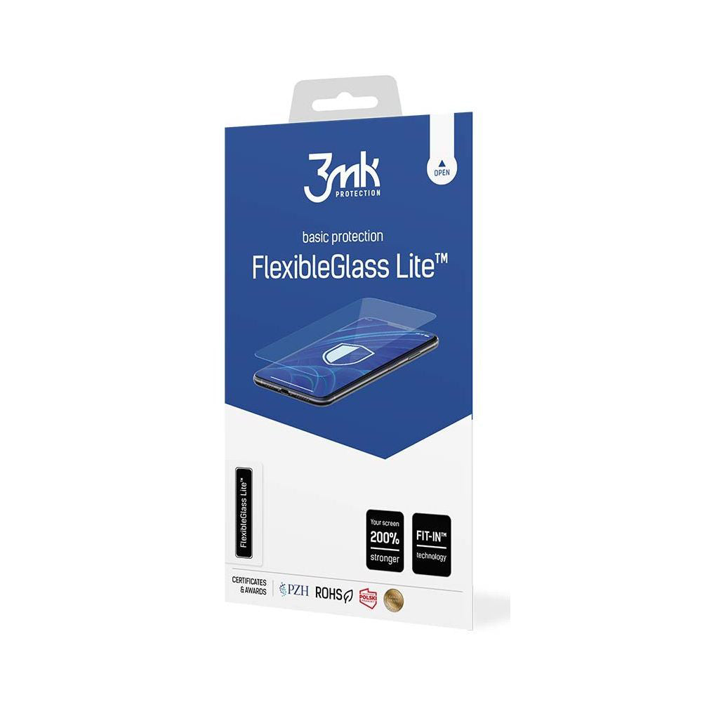 3MK FlexibleGlass Lite Screen Protector for Apple iPhone 16, Flexible Glass, Full Glue