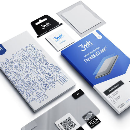 3MK FlexibleGlass Screen Protector for Samsung Galaxy S23 S911, Flexible Glass, Full Glue