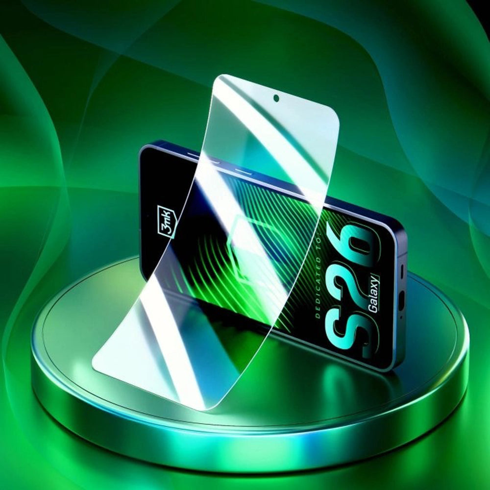 3MK FlexibleGlass Screen Protector for Samsung Galaxy S26, Flexible Glass, Full Glue, Transparent