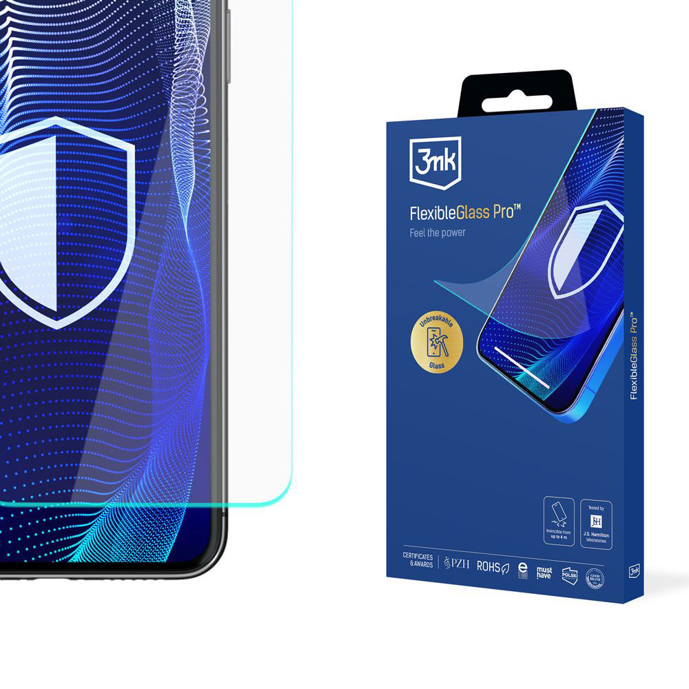 3MK FlexibleGlass Pro Screen Protector for Samsung Galaxy S24 S921, Flexible Glass, Full Glue, Black