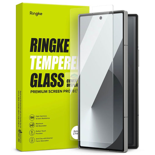 Ringke Cover Display Screen Protector for Samsung Galaxy Z Fold6 F956, Tempered Glass, AB Ultra Glue, Set of 2 pieces, 2.5D, Outer Screen