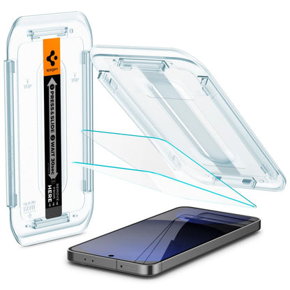 Spigen EZ FIT Screen Protector for Samsung Galaxy S24 FE S721, Tempered Glass, Full Glue, Set of 2 pieces AGL08729