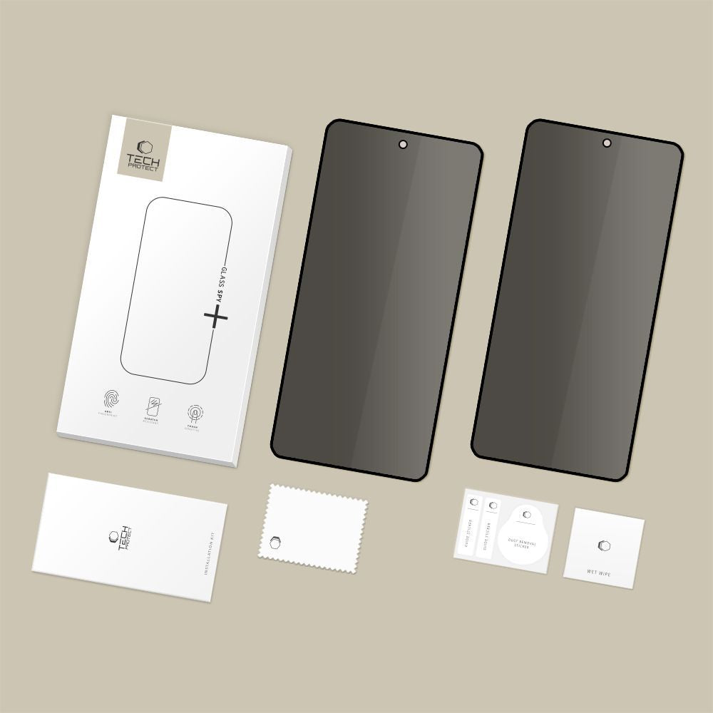 Privacy Tech-Protect Spy+ Screen Protector for Samsung Galaxy S26 Ultra S948, Tempered Glass, Full Glue, Set of 2 Pieces