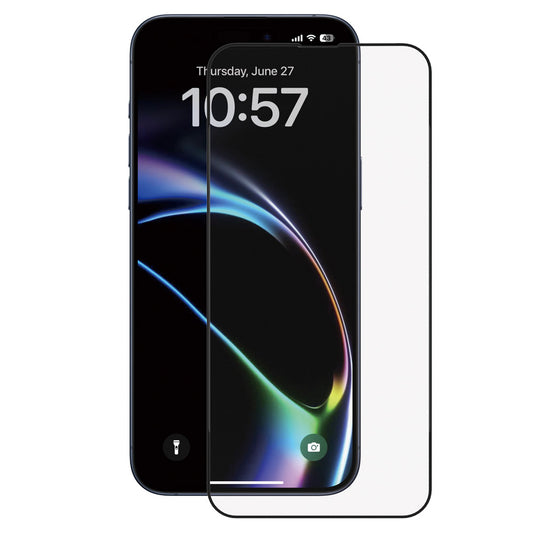 Anank 5X Reinforced Screen Protector for Apple iPhone 17 Air, Tempered Glass, Full Glue, 2.5D, Black