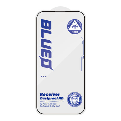 Blueo Anti-Dust HD Screen Protector Film for Apple iPhone 12 Pro Max, Tempered Glass, Full Glue, Black