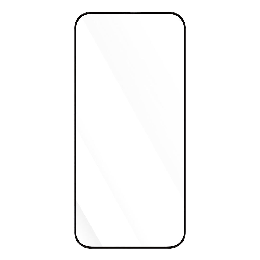 Blueo Anti-Reflective HD Screen Protector with Pro Applicator for Apple iPhone 16 Pro, Tempered Glass, Full Glue, Black