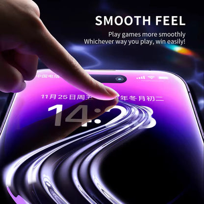 Blueo Anti-Static HD Screen Protector Film for Apple iPhone 11 / XR, Tempered Glass, Full Glue, Black