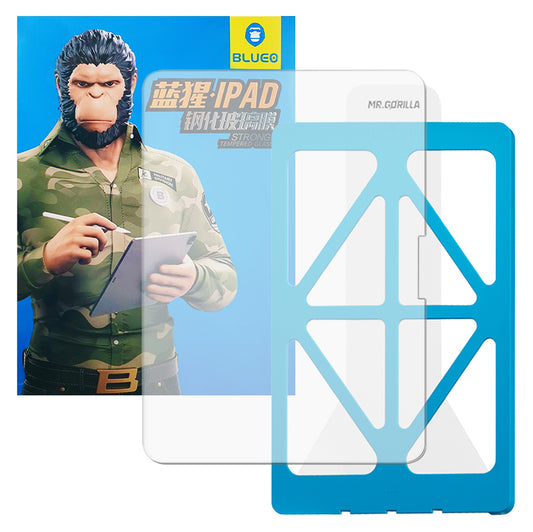 Blueo HD Applicator Pro Screen Protector for Apple iPad Air 13 (2024), Tempered Glass, Full Glue