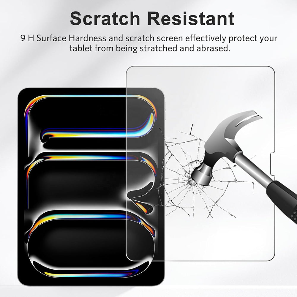 Blueo HD Screen Protector Film for Apple iPad 9.7 (2017), Tempered Glass, Full Glue